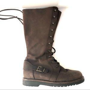 Footprints by Birkenstock Tall Brown Lace-Up Boots